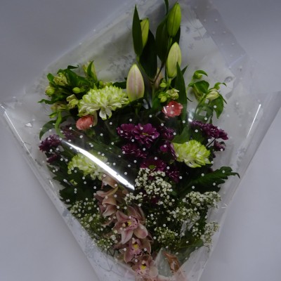 Gift Wrapped Bouquet - Feminine Mix