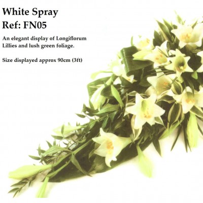 White Longiflorum Spray Ref:FN05
